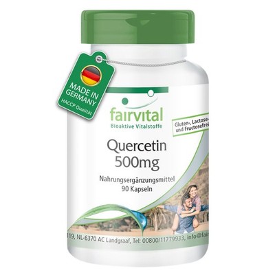 Quercetin 500 mg - 90  Kapseln | hochdosiert | Antioxidans | VEGAN | fairvital