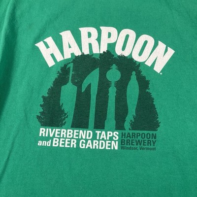 Harpoon Brewery Riverbend Taps and Beer Garden Windsor, Vermont Men's XL Green