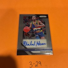 2018-19 Panini Prizm Signatures Michael Adams #S-MAD Auto