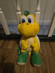 Super Mario Brothers Koopa Trooper 16" Plush Yellow Green Nintendo Backpack