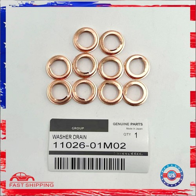 #ad OEM 10X Oil Drain Plug Crush Washer FOR Nissan GT R 11026 01M02 11026 JA00A $8.48
