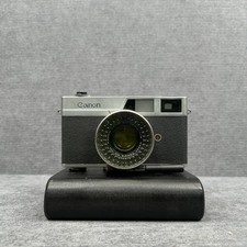 Vintage Canon Canonet 35mm Rangefinder Film Camera w/ Leather Case Japan Untest