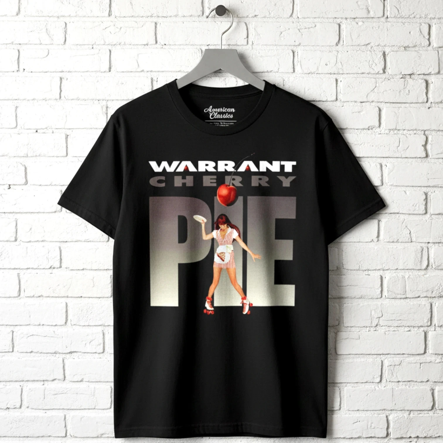 Warrant Cherry Pie Men's Black T Shirt