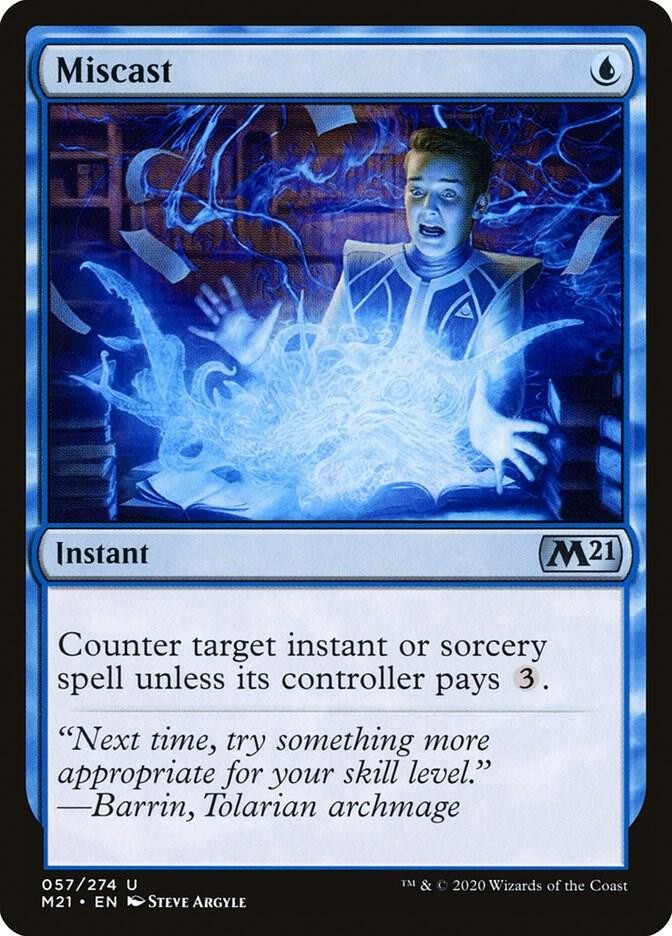Miscast | Core Set 2021 Magic: The Gathering NM/M 57