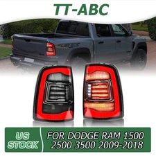 TT-ABC LED Tail Light For 2009-18 Dodge Ram 1500 2500 3500 Brake Taillamp LH+RH