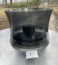 Dom Perignon Noir Champagne Ice Bucket Smoked Acrylic Signed M Szekely 15"x10.5"