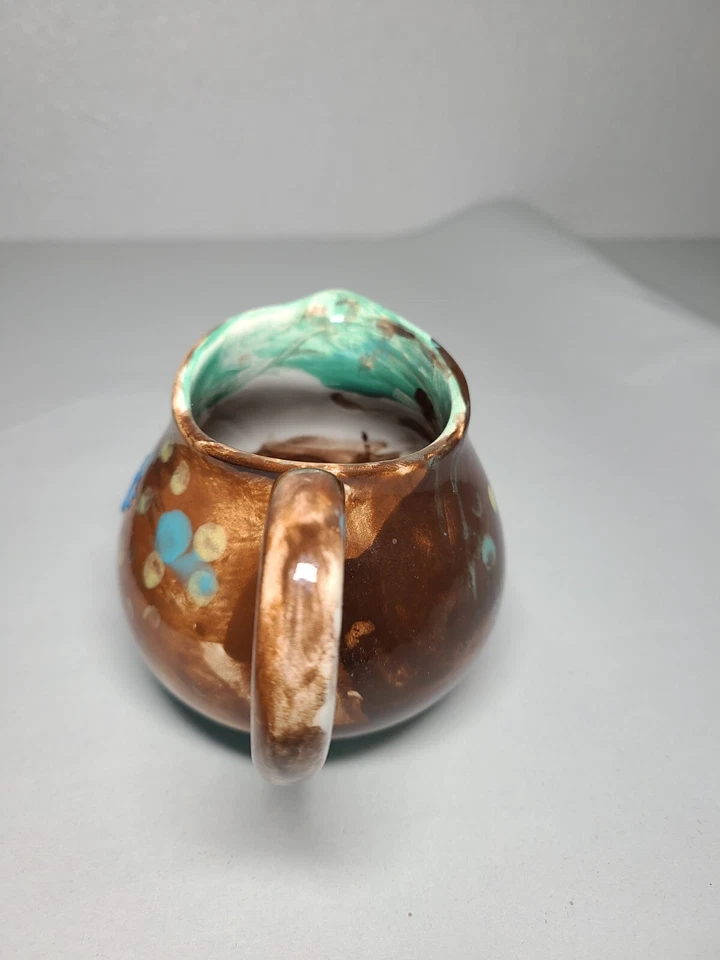 Crema de cerámica artística vintage "30 tazas" firmada AG Foto 3 de 4