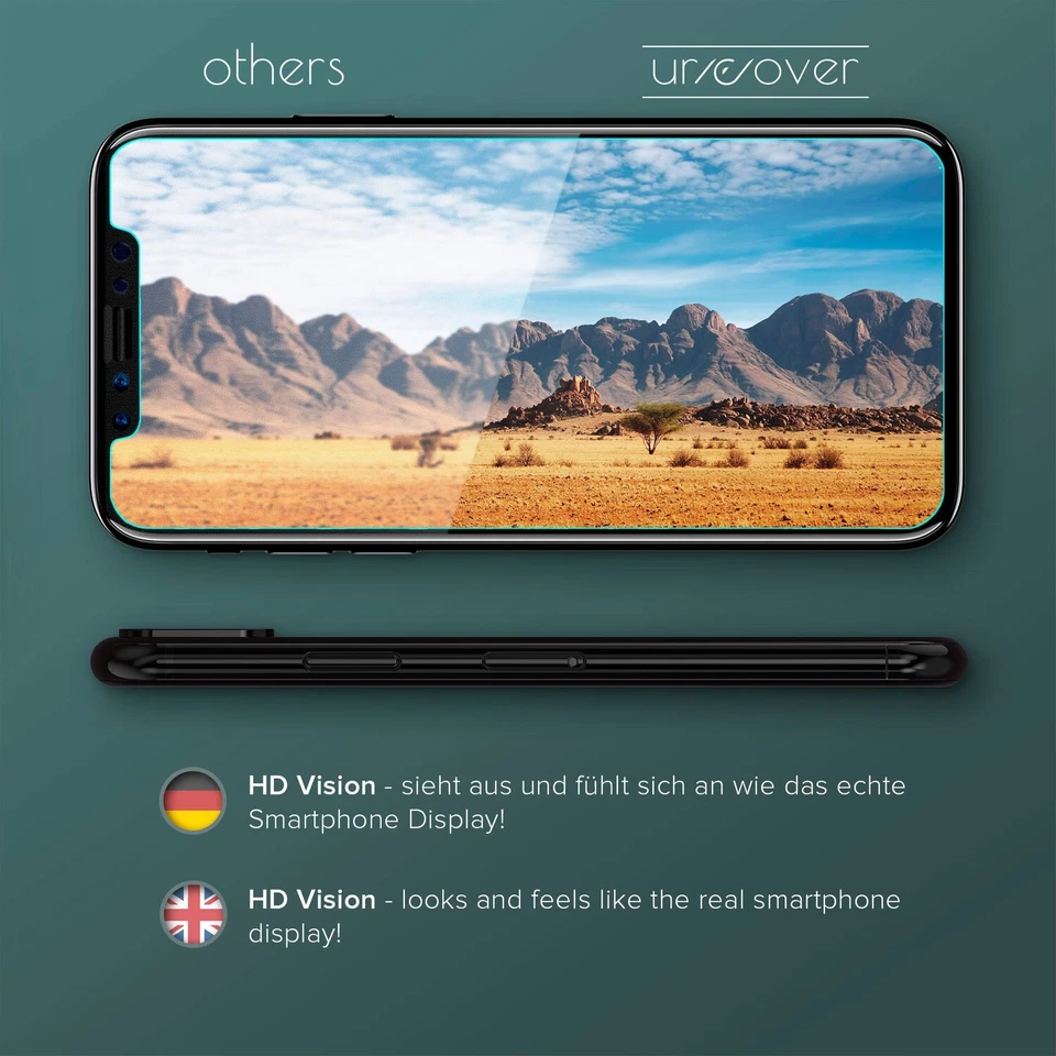 Film Protecteur écran Qualité 9V Verre réel Panzer Universel Transparent - Photo 4/4