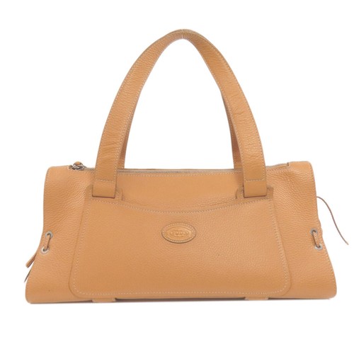 TODS Handbag logo Leather