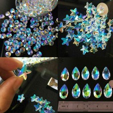 10-100X AB Bead Crystal Chandelier Suncatcher Prism Pendant Christmas Decoration