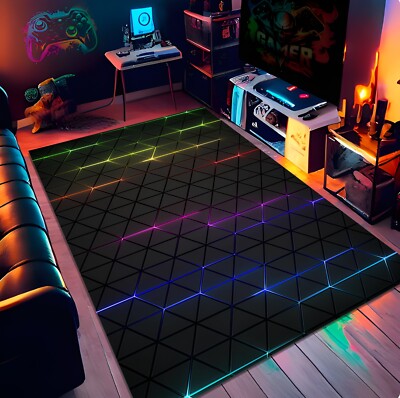 Gamer Rug, Arcade Rug, E-Sport Rug,Bowling Alley Rug,Game Room Rug,Gaming Rug