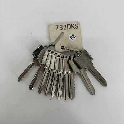 SET OF 10 HPL 732DKS Lock Guide Master Key Set 049 #0-9