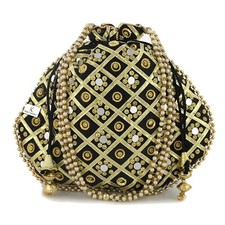 Handmade Rare Women's Indian Traditional Potli Bag For Wedding Party KUBMART1147
