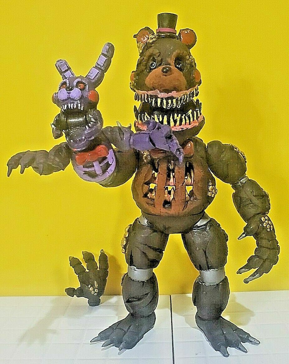 mexican JUMBO ANIMATRONIC TWISTED FREDDY size 9.50 FNAF five nights at  freddys