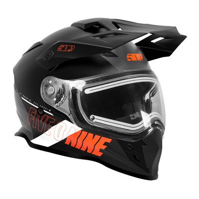 509 Delta R3L Ignite Multi-Use Snowmobiling Helmet w/ Heated Shield - Orange