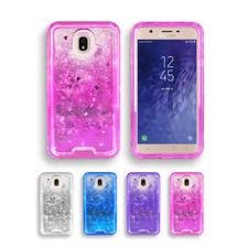 For Samsung J3 Star / J3 2018 Armor Shock Proof bling Glitter Liquid Case Cover