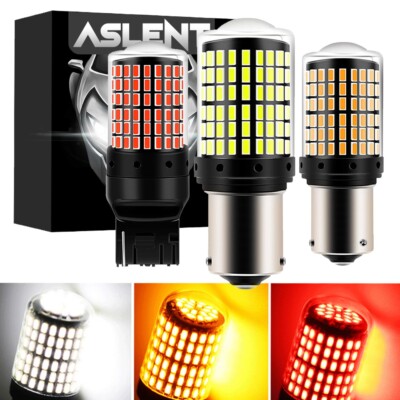 2PC 7440 7443 T20 LED Bulb Canbus 144SMD 21W Car Signal Light Brake Reverse Lamp