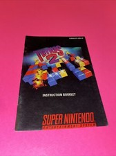 Tetris 2 Super Nintendo SNES Manual Only Original Authentic