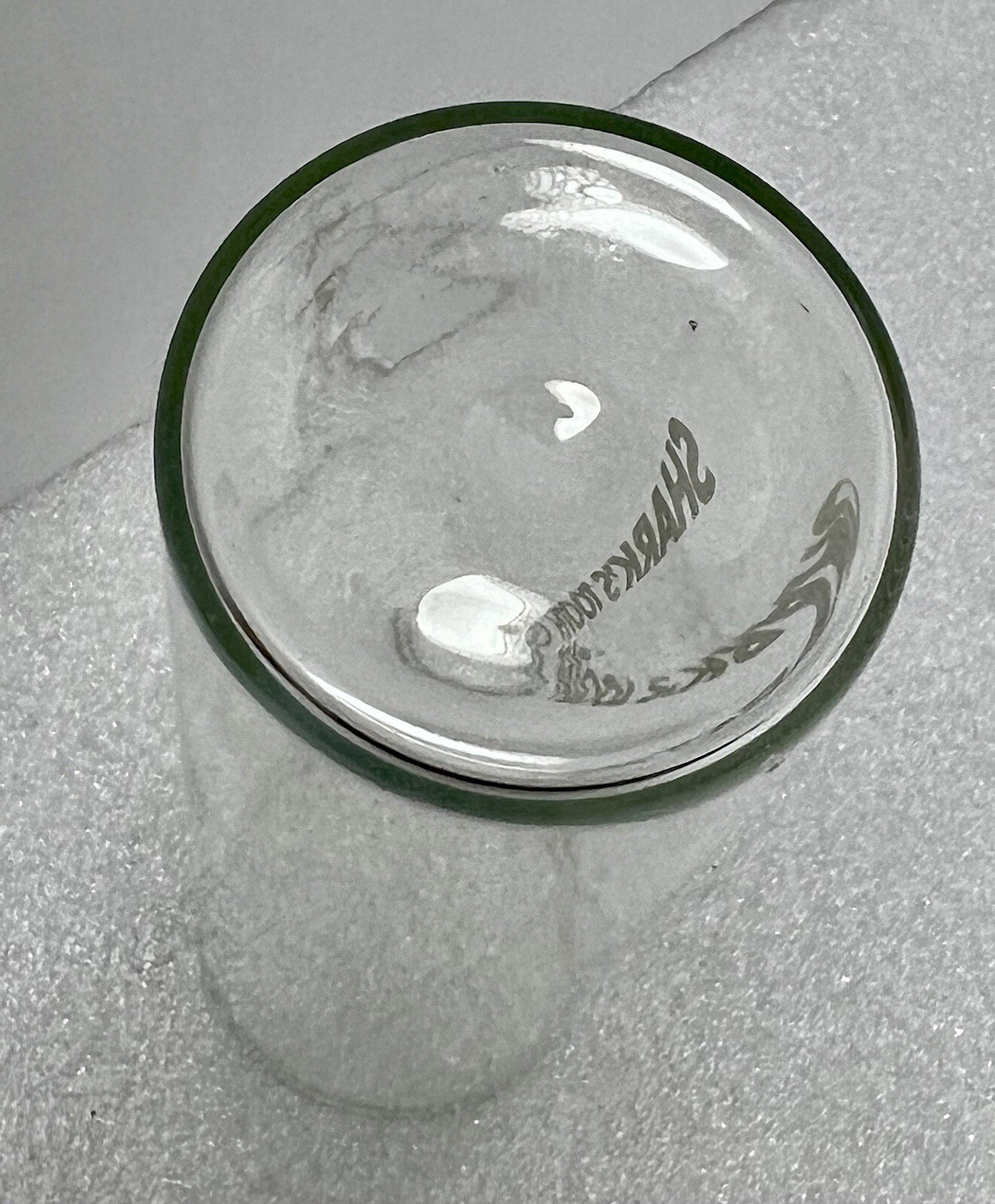 Shark Tooth Drinking Glass-Fun Piece For Your Bar-8 Ounce Capacity