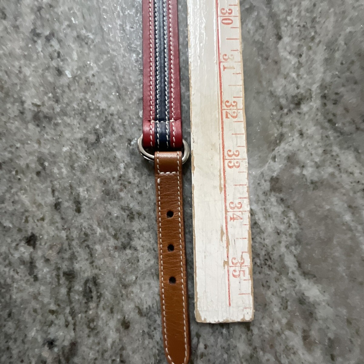 Coach Leather Belt Size Large Women’s  Red Blue Brown 3969 Coach Leather Belt Size Large Women main image 2