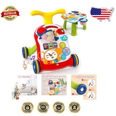 Cognitive Development Baby Walker with Adjustable Speed & Activity Center