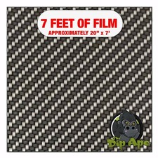 Hydrographic film Mini Metallic Carbon Fiber hydro dipping 7' x 20" hydro dip