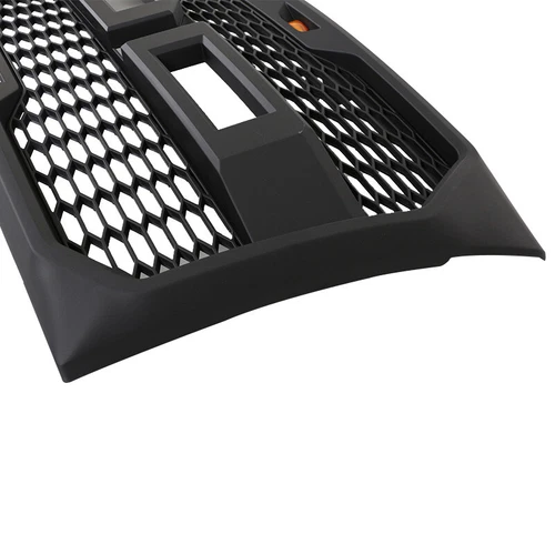 Parrilla de malla de parachoques delantera negra con luz LED para F150 2009-2014 - Imagen 4 de 12