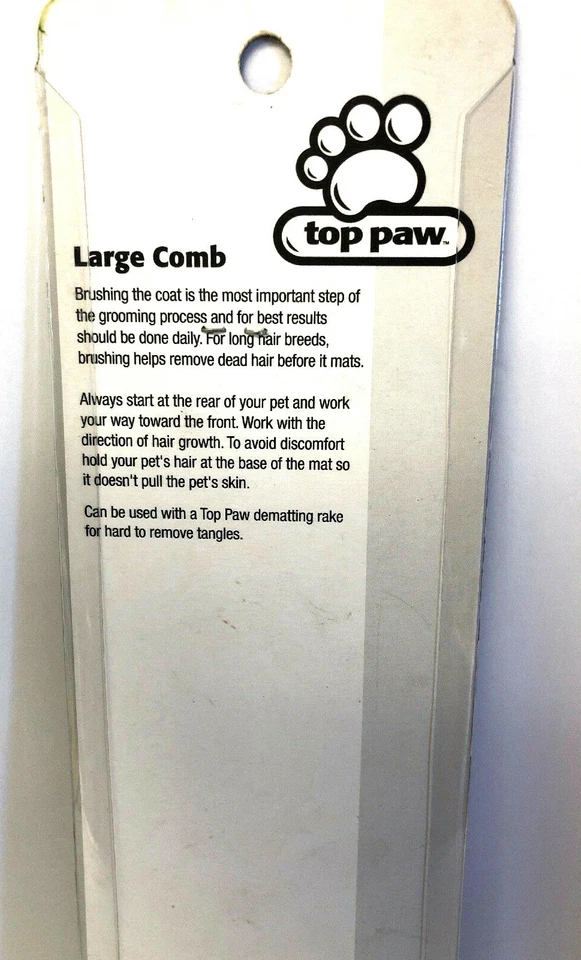 顶爪大梳宠物头发长发品种两个长度牙齿圆头  — 第 2/4 张图片