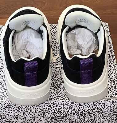 EYTYS SONIC BLACK SUEDE EXAGGERATED CHUNKY SOLE LOW-TOP SNEAKERS