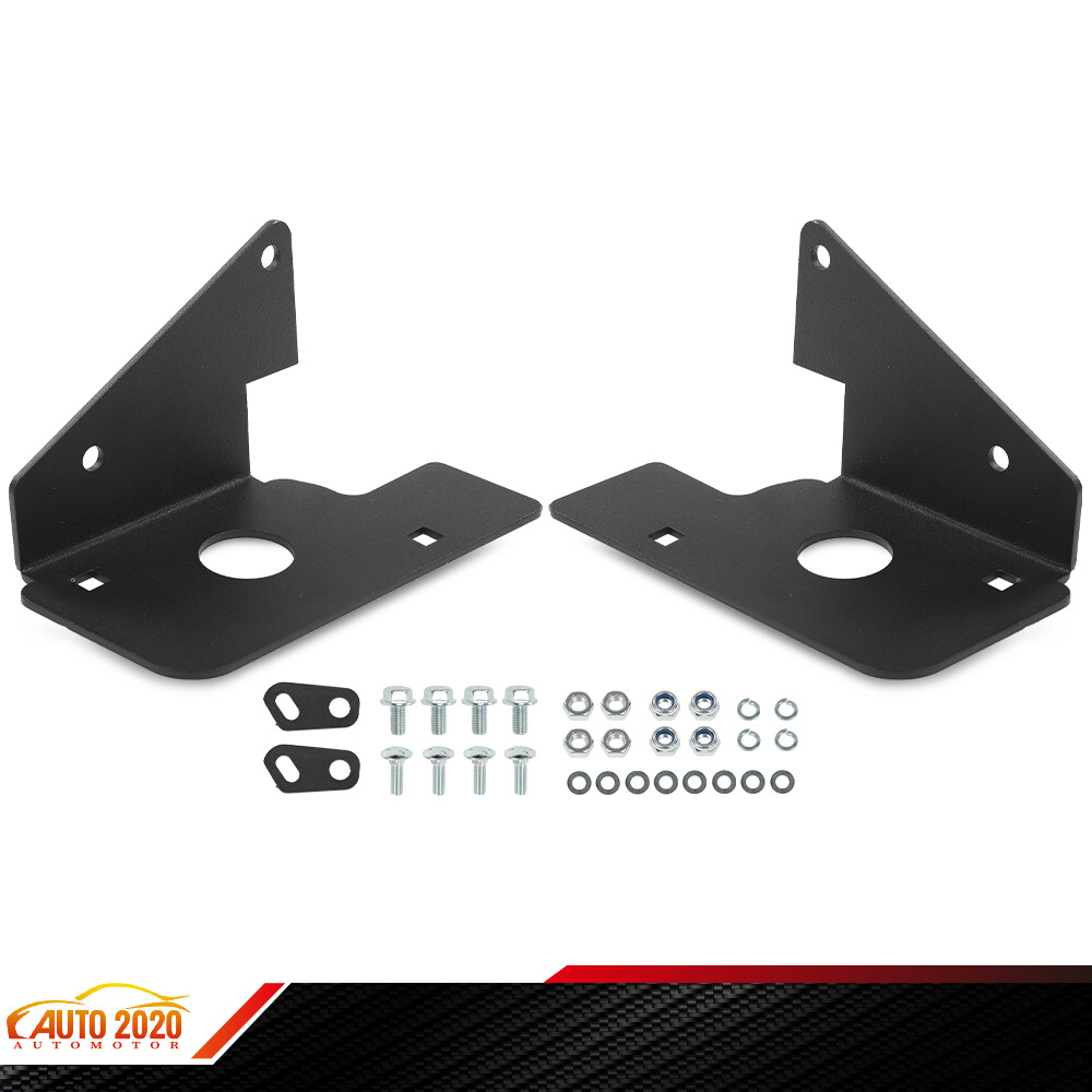 Pair Fog Light Mounting Brackets Fit For 07-14 Chevy Silverado 1500/2500/3500 HD