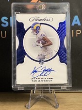 Van Jefferson 2020 Panini Flawless - Flawless Rookie Signatures Sapphire /10!!