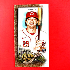T.J. Friedl 2022 Allen & Ginter's Mini Gold Border Rookie #159 Cincinnati Reds