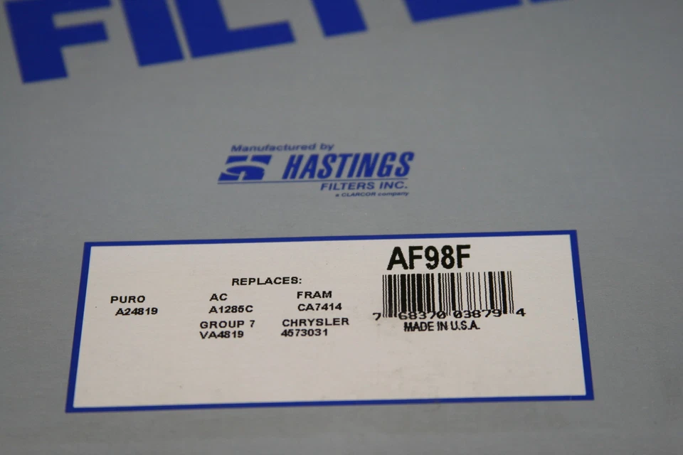 Filtro de aire para Chrysler New Yorker Eagle Vision 93-97 AF98F Foto 2 de 2