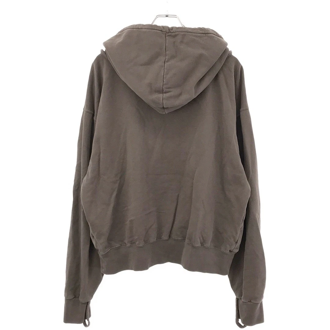 Felpa Jacquemus Le con cappuccio logo Camargue marrone M usata MESC 0