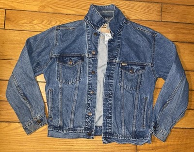 Vintage Levi's Signature Men's Blue Jean Denim Trucker Jacket Medium