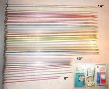 HUGE LOT 20 Boye Vintage KNITTING NEEDLES 14" Sizes 13 10.5 to 1 10" 8" 8Sh