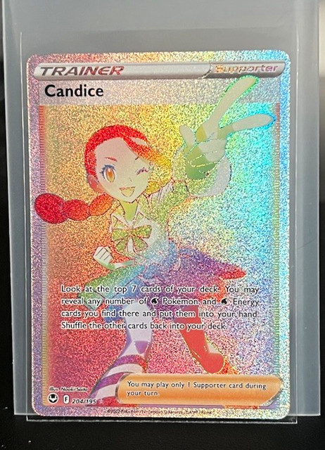 Pokemon Candice 204/195 SWSH12 Silver Tempest Full Art Holo English Naoki Saito