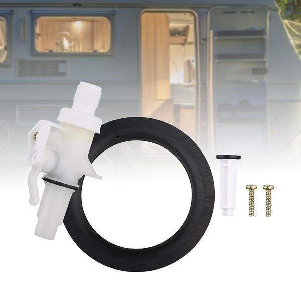13168 RV Wc-Wasserventil-Kit Einfach Zu Installieren Eurowagens 77011266165N-image