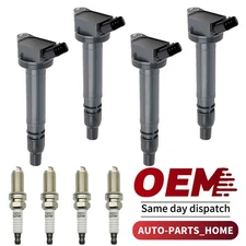 OEM 4X Ignition Coil & 4X Iridium Spark Plug For Toyota Camry RAV4 2.5L L4 UF507
