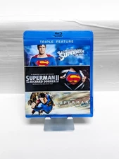 Superman Triple Feature Collection (Blu-ray, 3-Film Set) RARE OOP HTF NEW SEALED