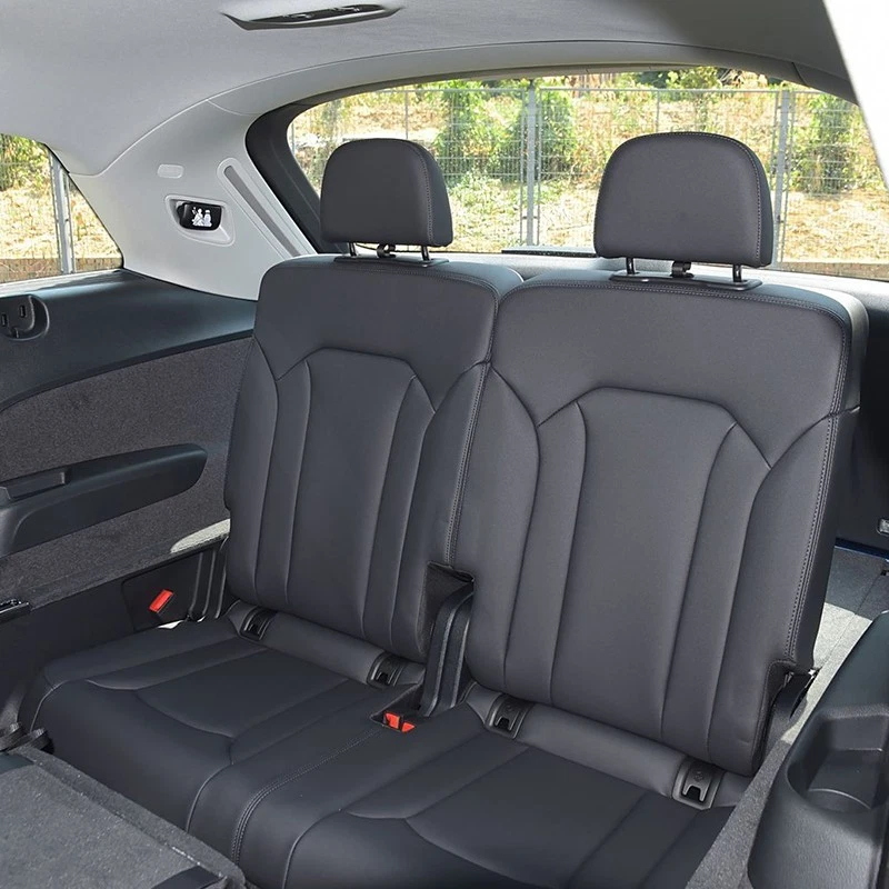 JUEGO COMPLETO DE 7 ASIENTOS FUNDAS DE CUERO PERSONALIZADAS PARA AUDI Q7 MOTOPTES 2007-2025 Foto 4 de 4