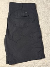 Lee Extreme Motion Cargo Shorts Men  s Sz 42 Black Pockets