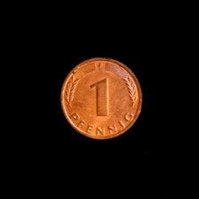 BRD Deutschland 1 Pfennig 1992 F Vorz&uuml;glich TOP Erhaltung vzgl Gl&uuml;ckspfennig