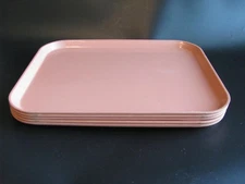 Cambro Camtray Pink/Mauve Cafeteria/Lunch/Serving Tray 18” x 14” NSF - Lot of 5