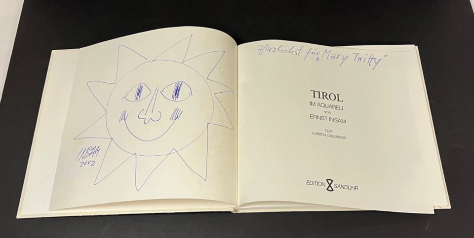 Tirol Im Aquarell von German English Sanduhr Signed & Inscribed by Ernst Insam - Image 4 of 4