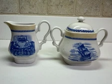 Churchill Millennium Collection Creamer and Sugar Bowl
