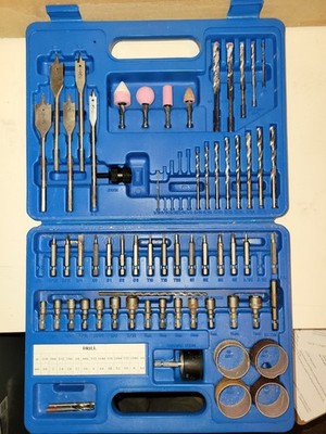 Accessory Drill Bit Set for Drills and 1/4  Drive Impacts w/ Storage Case