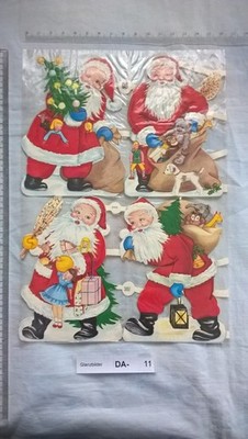 Bogen Weihnachtsmänner eas 3144 Glanzbilder Oblaten scraps  3D   DA-011 F