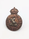 Original WW1 British Army Cap / Hat Badge - Kent National Reserve. Rare Military