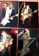 STEVIE RAY VAUGHN CLASSIC ROCK  ARTIST LIVE IN CONCERT PHOTO SET 4 3x5 #1